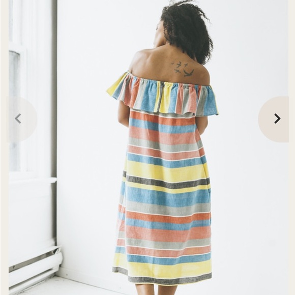 Proud Mary Cordoba Dress Kingston Stripe O/S made in Chiapas Mexico Ethically - Picture 12 of 14